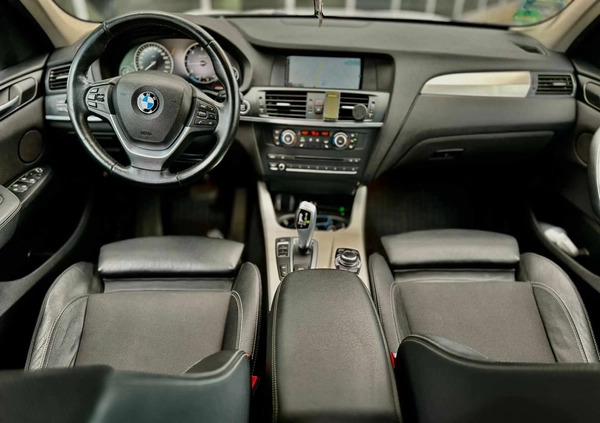 BMW X3 cena 72900 przebieg: 139000, rok produkcji 2014 z Torzym małe 781